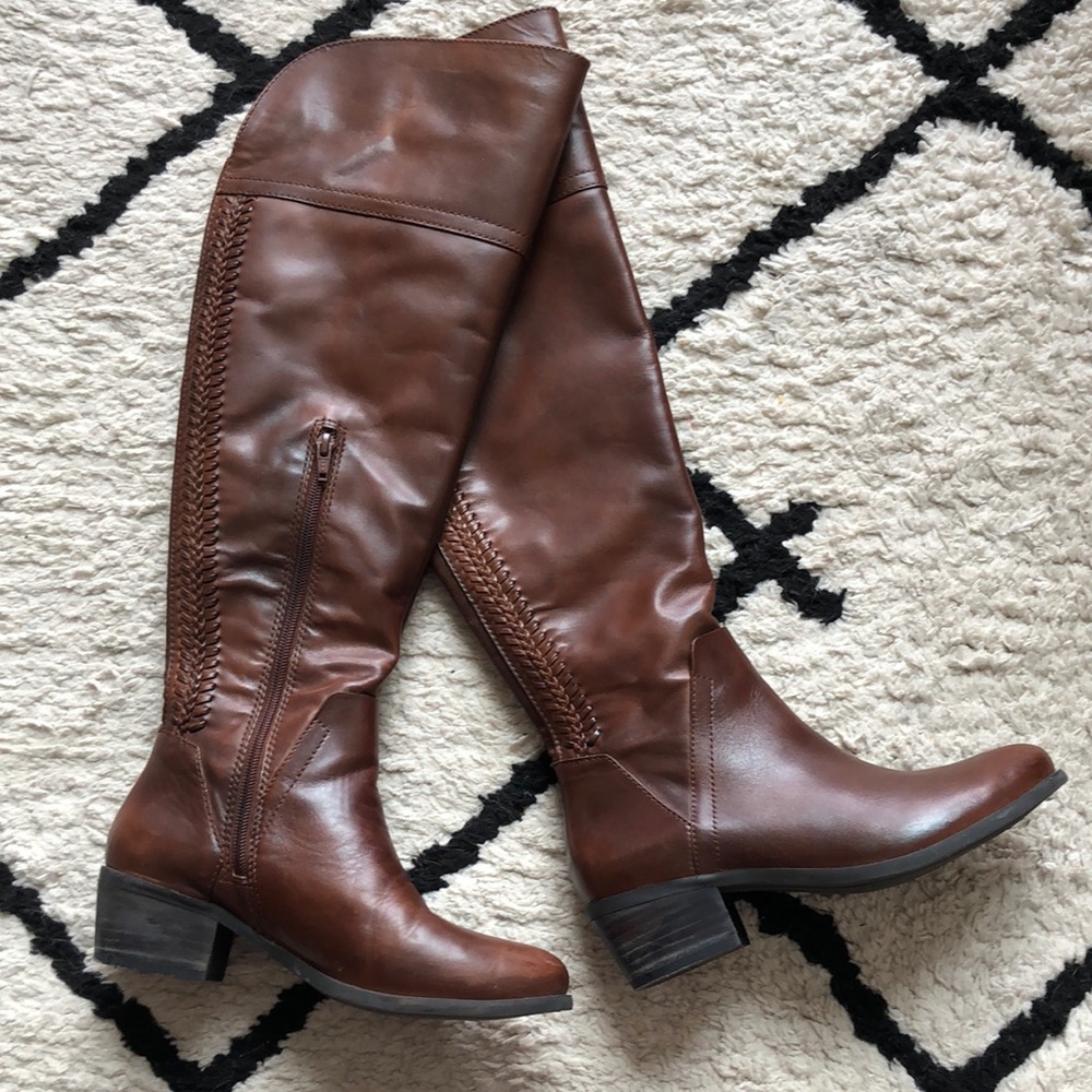Vince Camuto Knee High Leather Boots